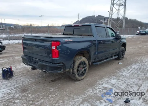 2021 Chevrolet Silverado 1500 4Wd Short Bed Lt Trail Boss z USA, uszkodzony, nr VIN 1GCPYFEDXMZ281800